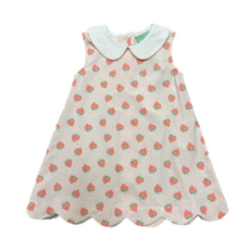 STRAWBERRY SCALLOP DRESS