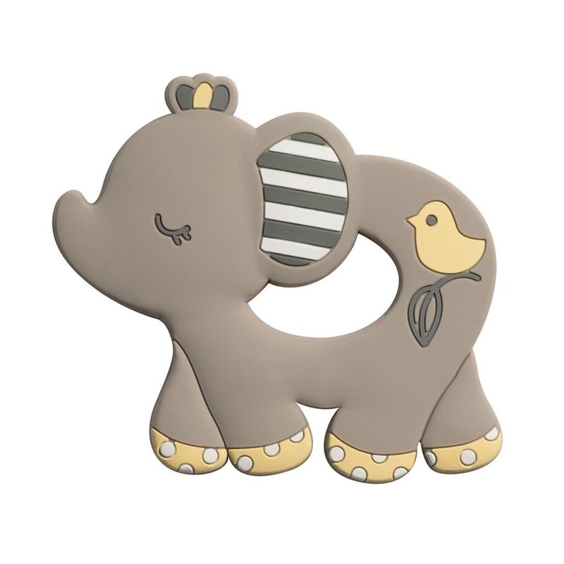 DOUGLAS JOEY GRAY ELEPHANT SILICONE TEETHER