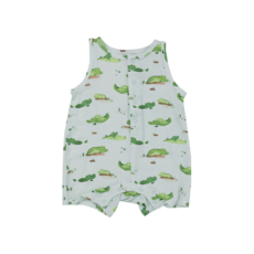 ANGEL DEAR Alligator Blue Sleeveless Shortie Romper