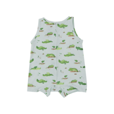 ANGEL DEAR Alligator Blue Sleeveless Shortie Romper