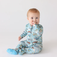 Posh Peanut Inc POSH PLANES-FOOTIE ZIPPERED ONE PIECE