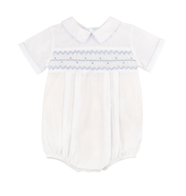 FELTMAN BROTHERS BOY WAVE SMOCKED ROMPER