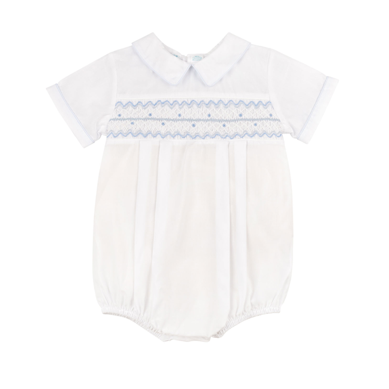 FELTMAN BROTHERS BOY WAVE SMOCKED ROMPER