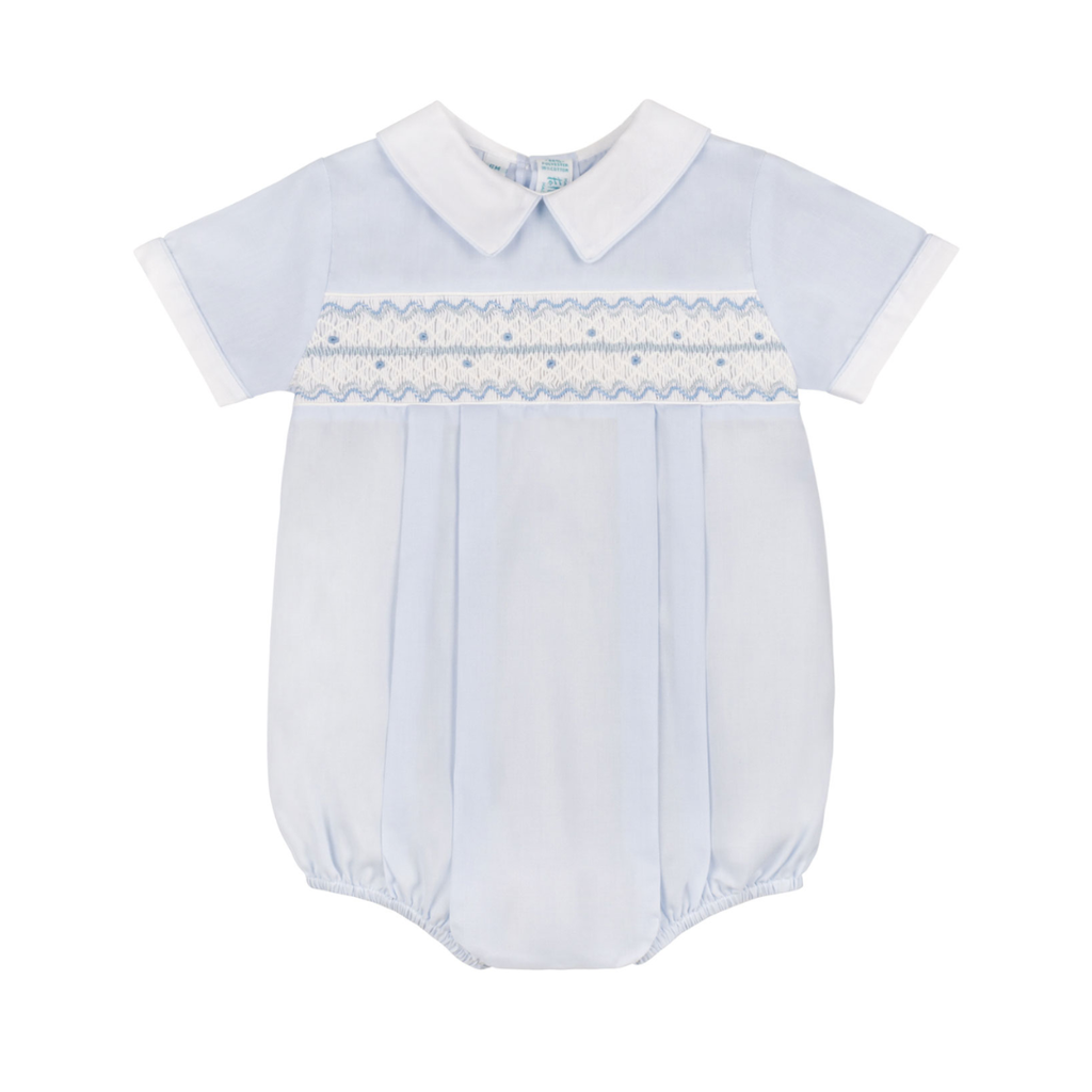 FELTMAN BROTHERS BOY WAVE SMOCKED ROMPER