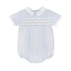 FELTMAN BROTHERS BOY WAVE SMOCKED ROMPER