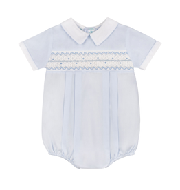 FELTMAN BROTHERS BOY WAVE SMOCKED ROMPER