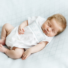 FELTMAN BROTHERS SMOCKED EMB. DIAMOND CREEPER