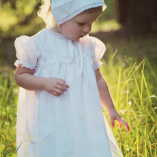 FELTMAN BROTHERS Girls Lacy Yoke Special Occasion Set