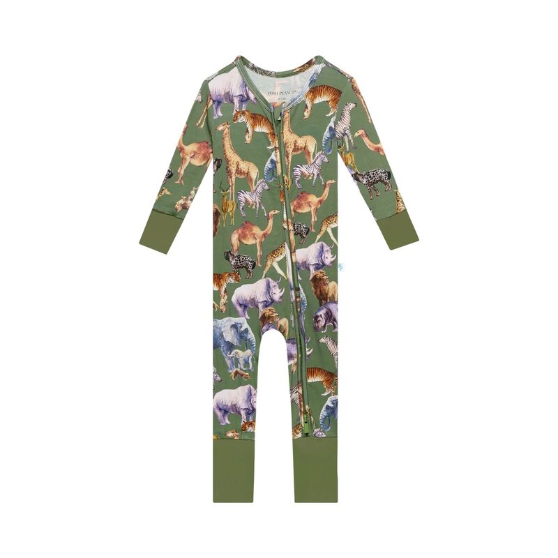 Posh Peanut Inc Posh Safari - Newborn Convertible One Piece