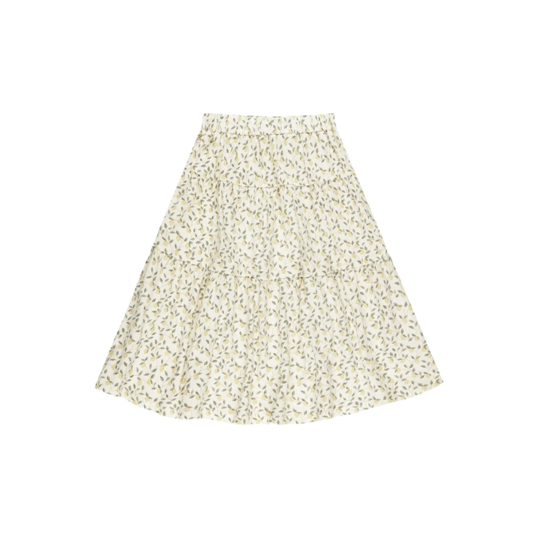 Liena Tiered Cotton Midi Skirt