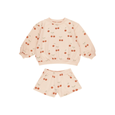 Rylee + Cru Inc. SUMMER TERRY SET || CHERRIES