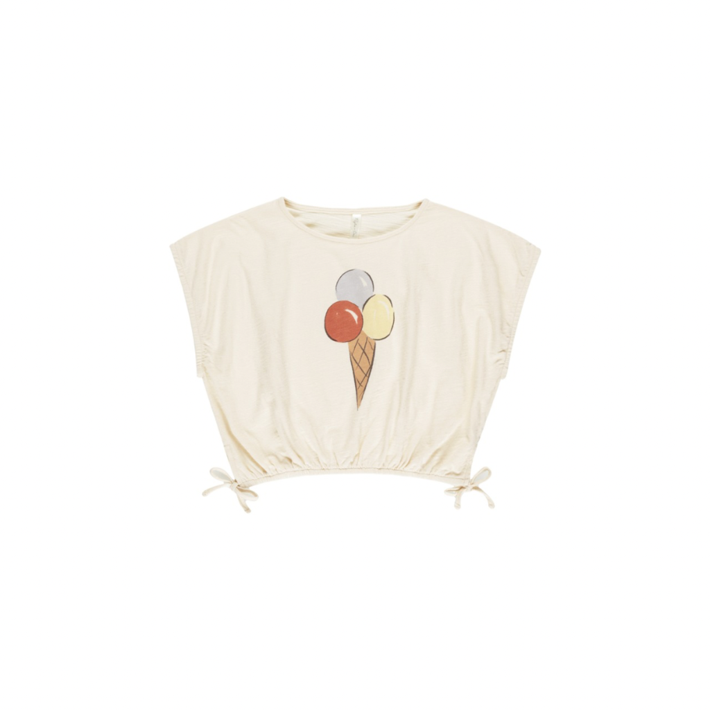 Rylee + Cru Inc. CROPPED CINCHED TEE || GELATO