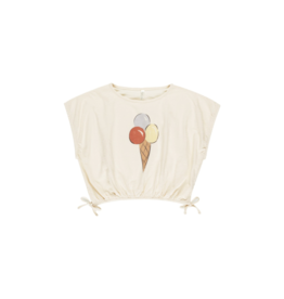 Rylee + Cru Inc. CROPPED CINCHED TEE || GELATO