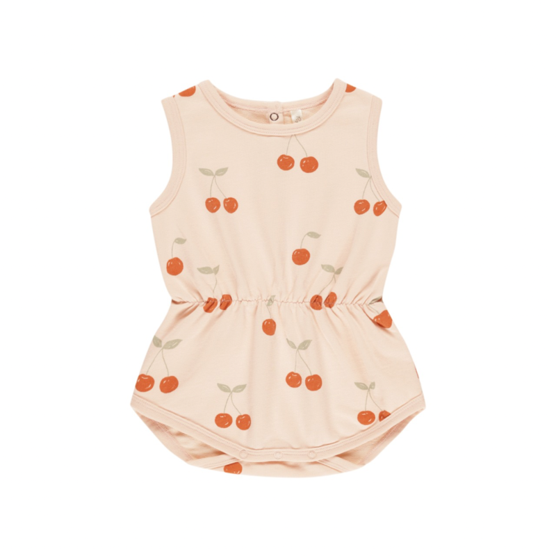 Rylee + Cru Inc. CINCH PLAYSUIT || CHERRIES