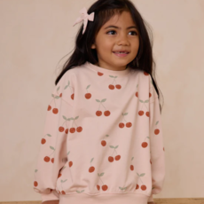 Rylee + Cru Inc. SUMMER TERRY SET || CHERRIES