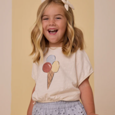 Rylee + Cru Inc. CROPPED CINCHED TEE || GELATO