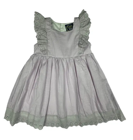 EMMA JEAN KIDS LAVENDER EYELET LACE A/S DRESS