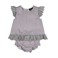 EMMA JEAN KIDS LOLA BLOOMER SET-LILAC