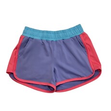 HONESTY PURPLE COLOR BLOCK SHORTS