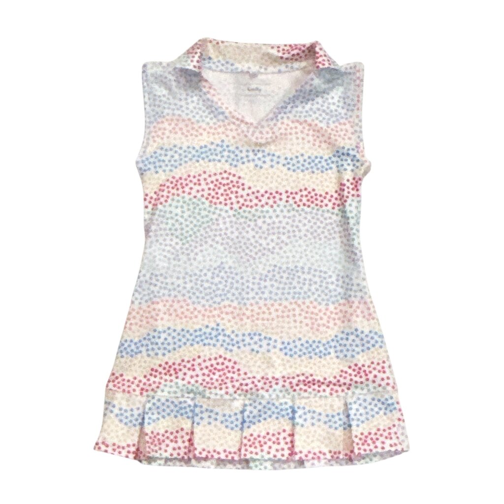 HONESTY PLEATED DRESS-MULTI DOTS