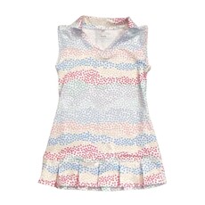 HONESTY PLEATED DRESS-MULTI DOTS