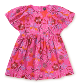 BUTTERFLY SLEEVE TWIRL DRESS