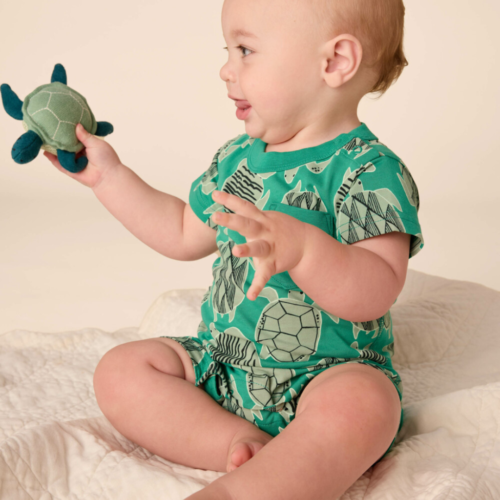 POCKET SHORTIE BABY ROMPER