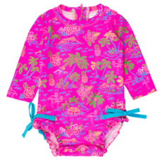 RuffleButts + RuggedButts Long Sleeve One Piece Rash Guard