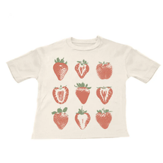 TINY WHALES INC STRAWBERRY FIELDS SUPER TEE