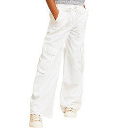 TRACTR CARGO POCKET PULL ON WIDE W/DRAWSTRING