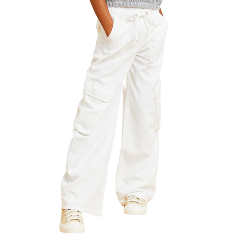 TRACTR CARGO POCKET PULL ON WIDE W/DRAWSTRING