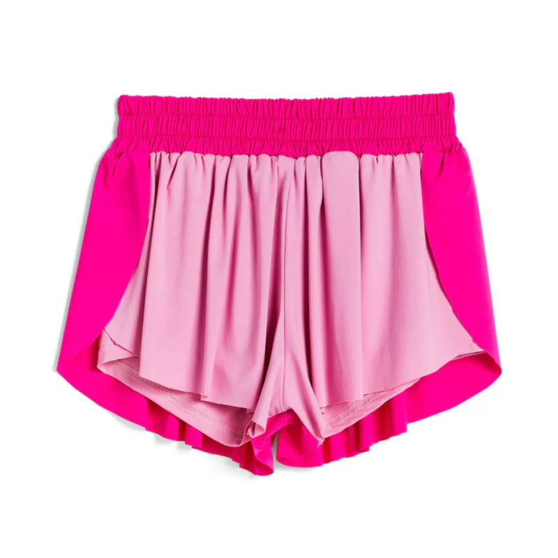 TRACTR COLOR BLOCK BUTTERFLY SHORTS