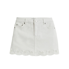 TRACTR FLORAL EMB EYELET HEM SKORT