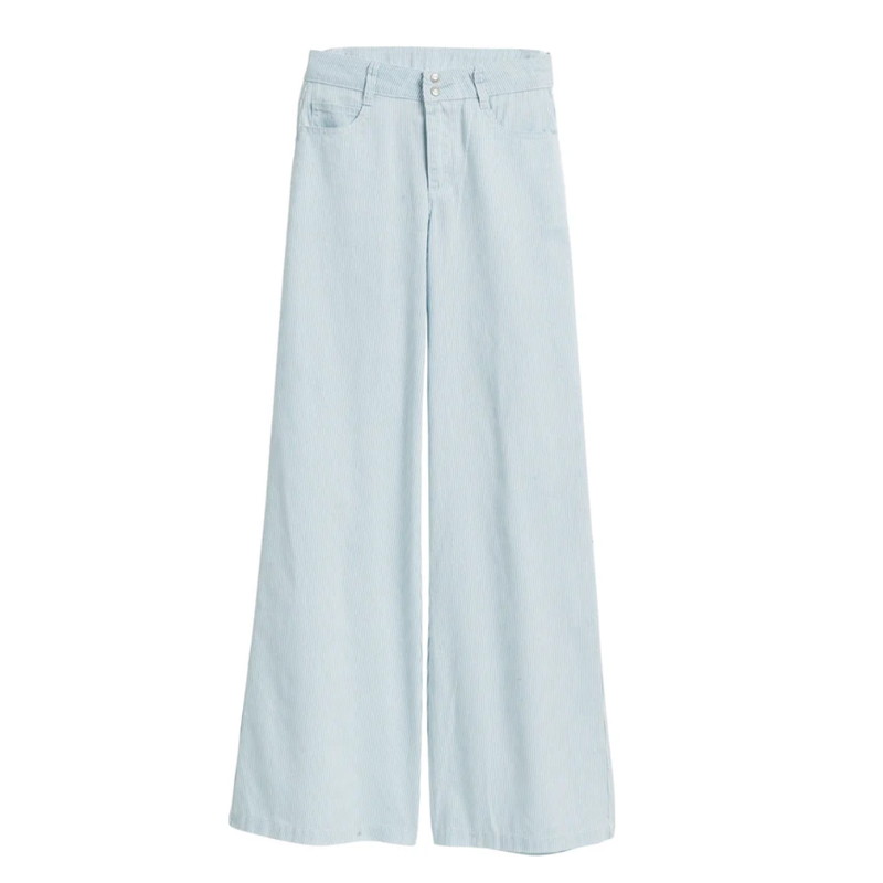TRACTR STRIPED WIDE LEG TROUSER