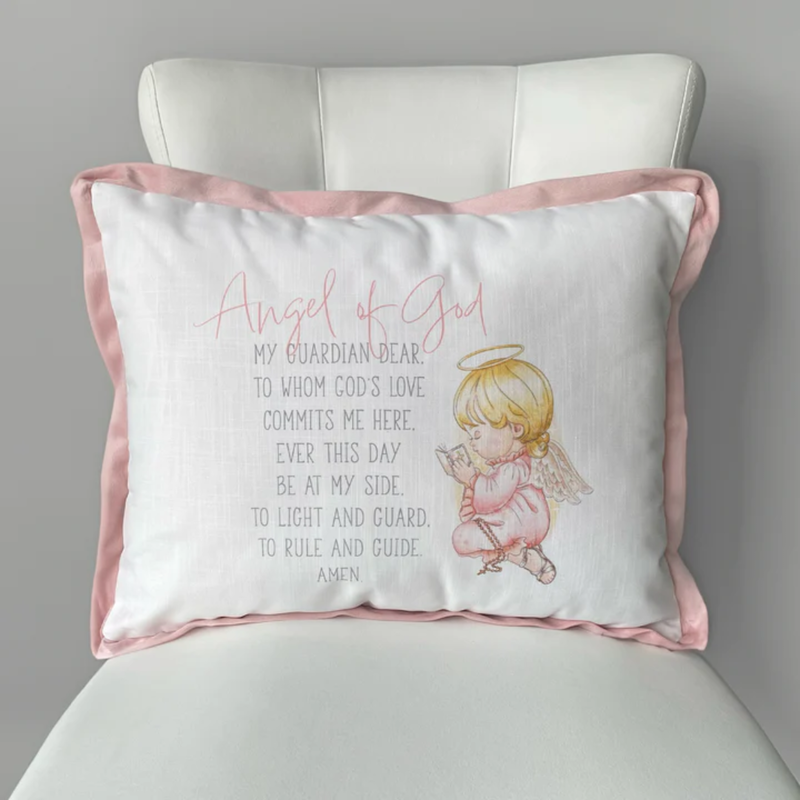 NOLA TAWK PINK GUARDIAN ANGEL-PILLOW