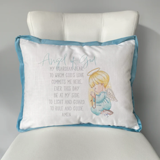 NOLA TAWK BLUE GUARDIAN ANGEL-PILLOW