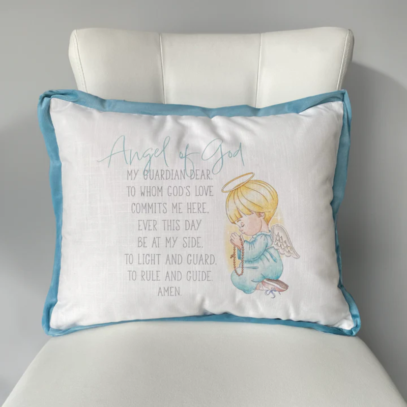 NOLA TAWK BLUE GUARDIAN ANGEL-PILLOW
