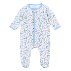 MAGNOLIA BABY HOOK, LINE AND SINKER PRINTED ZIPPER FOOTIE