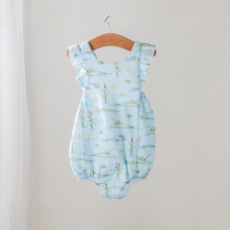 NOLA TAWK GATOR GAMES ORGANIC MUSLIN SUNSUIT