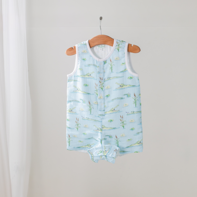 NOLA TAWK GATOR GAMES ORGANIC MUSLIN SHORTALL