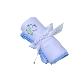 MAGNOLIA BABY HOOK, LINE AND SINKER EMB RECEIVING BLANKET