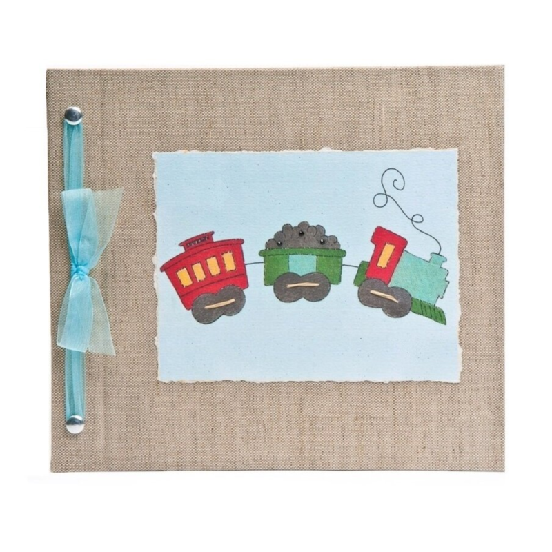 BABY MEMORY BOOK - TRAIN