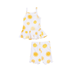 ANGEL DEAR Happy Suns Peplum Tank and Bike Short