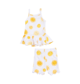 ANGEL DEAR Happy Suns Peplum Tank and Bike Short
