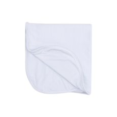 ANGEL DEAR Stripe Classic Blue 2 Ply Blanket W/ Binding