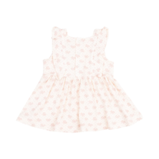 ANGEL DEAR Vintage Mini Bows Square Neck Ruffle Tank and Bike Short