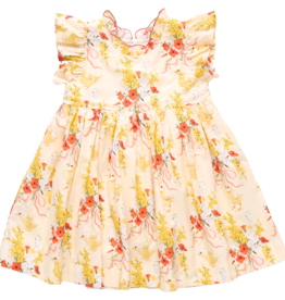 PINK CHICKEN girls jennifer dress - yellow chicks