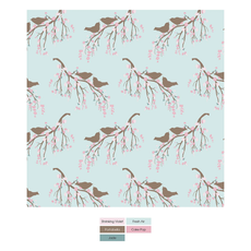 KICKEE PANTS SHORT SLEEVE SKIRTED ONE PIECE FRESH AIR BIRD BRANCH