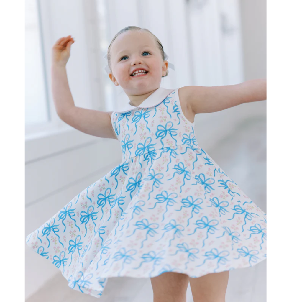 THE PROPER PEONY BLOSSOM BOW TWIRL DRESS