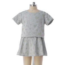 ROCKWILDE GIRLS BAHAYA SHORT SLEEVE TOP W/SKORT